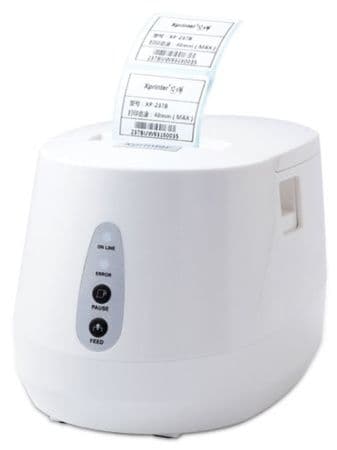 Фотография для товара Принтер этикеток и Чеков Xprinter 237B белый, 203 dpi, USB, 60мм/48 мм, термопечать, 2 в 1