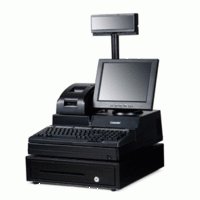 POS-моноблок liverdol LV1800 12" с дисплеем покупателя и клавиатурой, чёрный